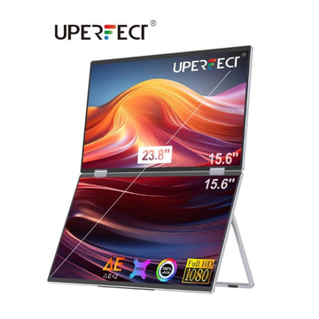 Triple Screen 15.6" Portable Foldable Monitor 1080P IPS Dual Screen